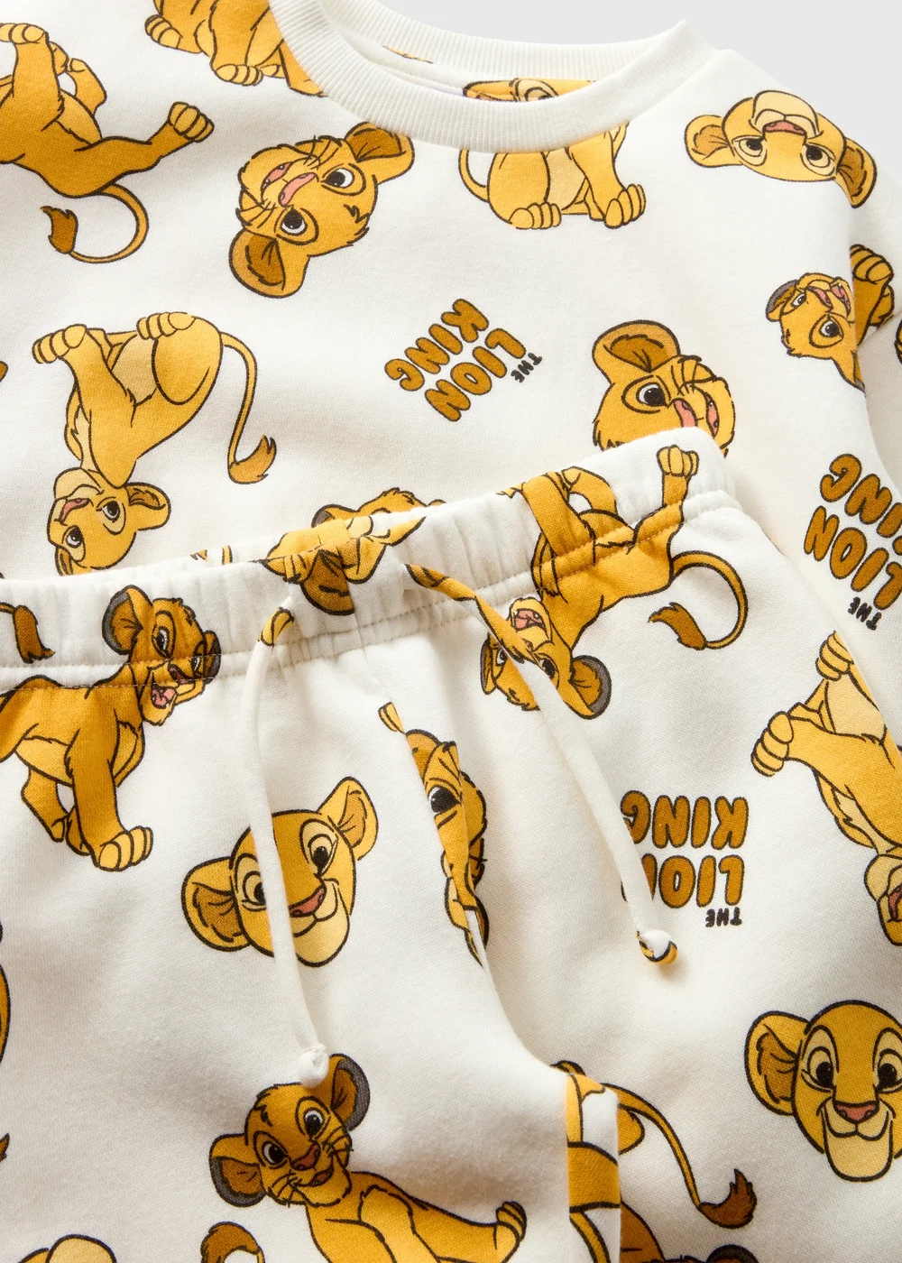 The Lion King Kids Cream Simba Sweatshirt & Jogging Bottoms Set (1-7yrs) - 1 half year to 2 Image 2