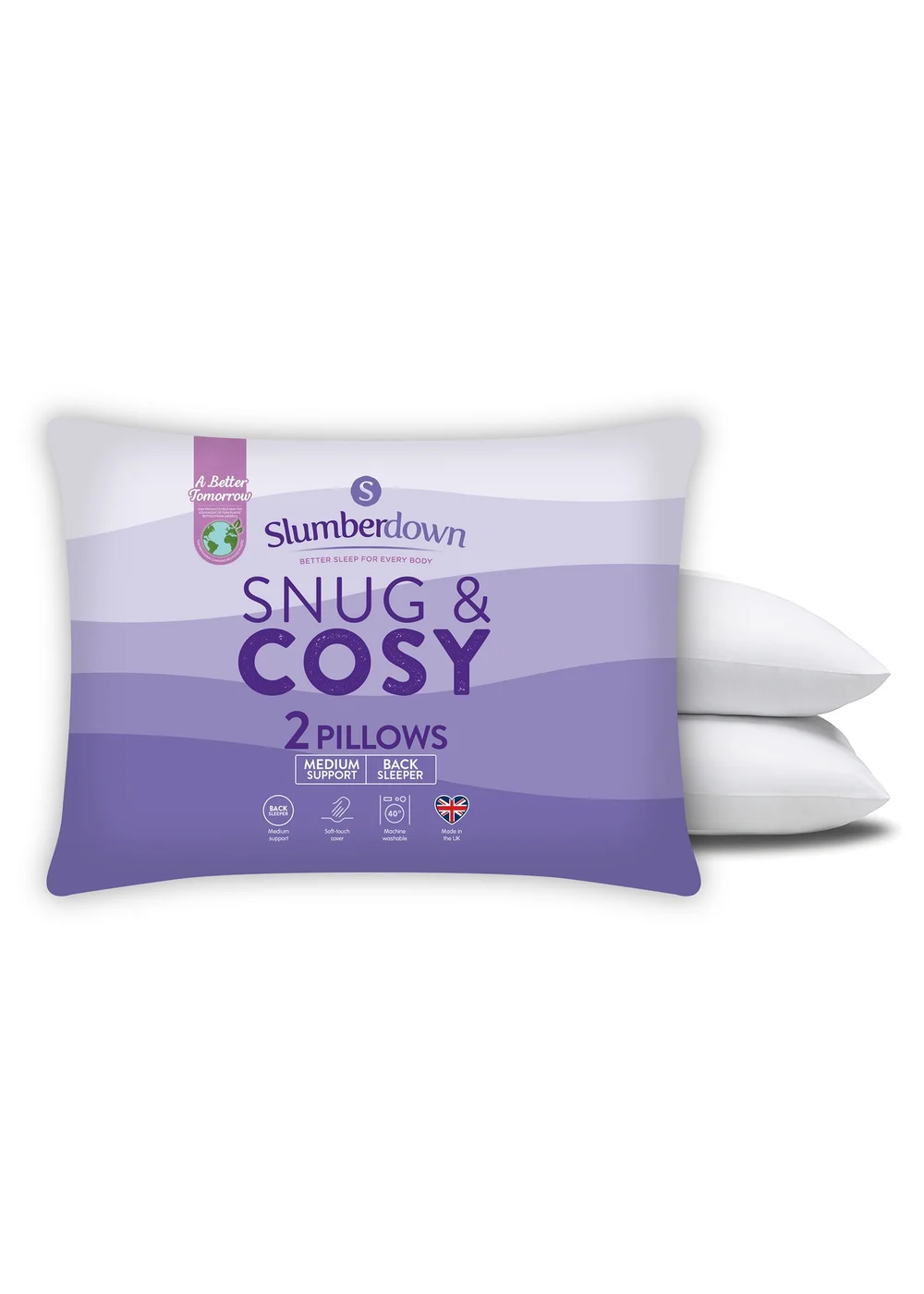 Slumberdown Snug & Cosy Pillow Pair Image 2