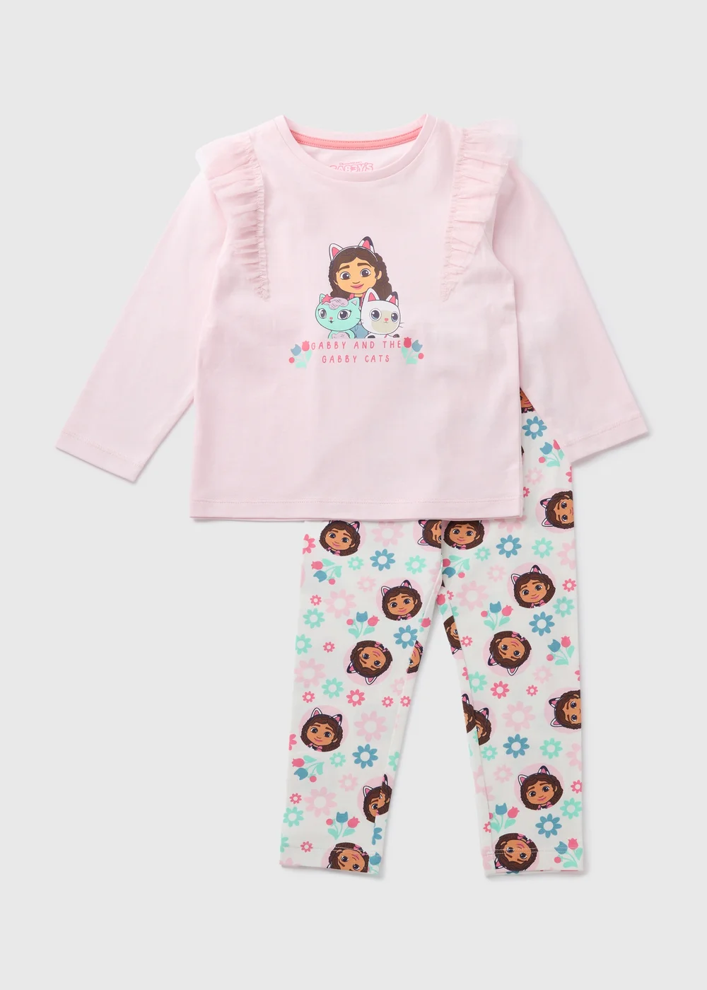 Gabby's Dollhouse Girls Pink Top & Legging Set (1-7yrs) - 1-1.5 Yrs Image 1