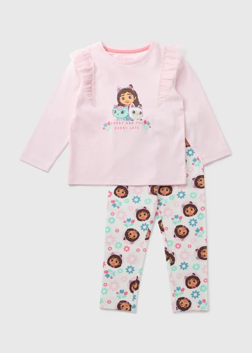 Gabby's Dollhouse Girls Pink Top & Legging Set (1-7yrs) - 1-1.5 Yrs Image 1