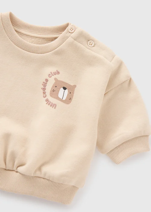 Baby Stone Bear Sweatshirt (Newborn-23mths) - 0-3 months Image 2