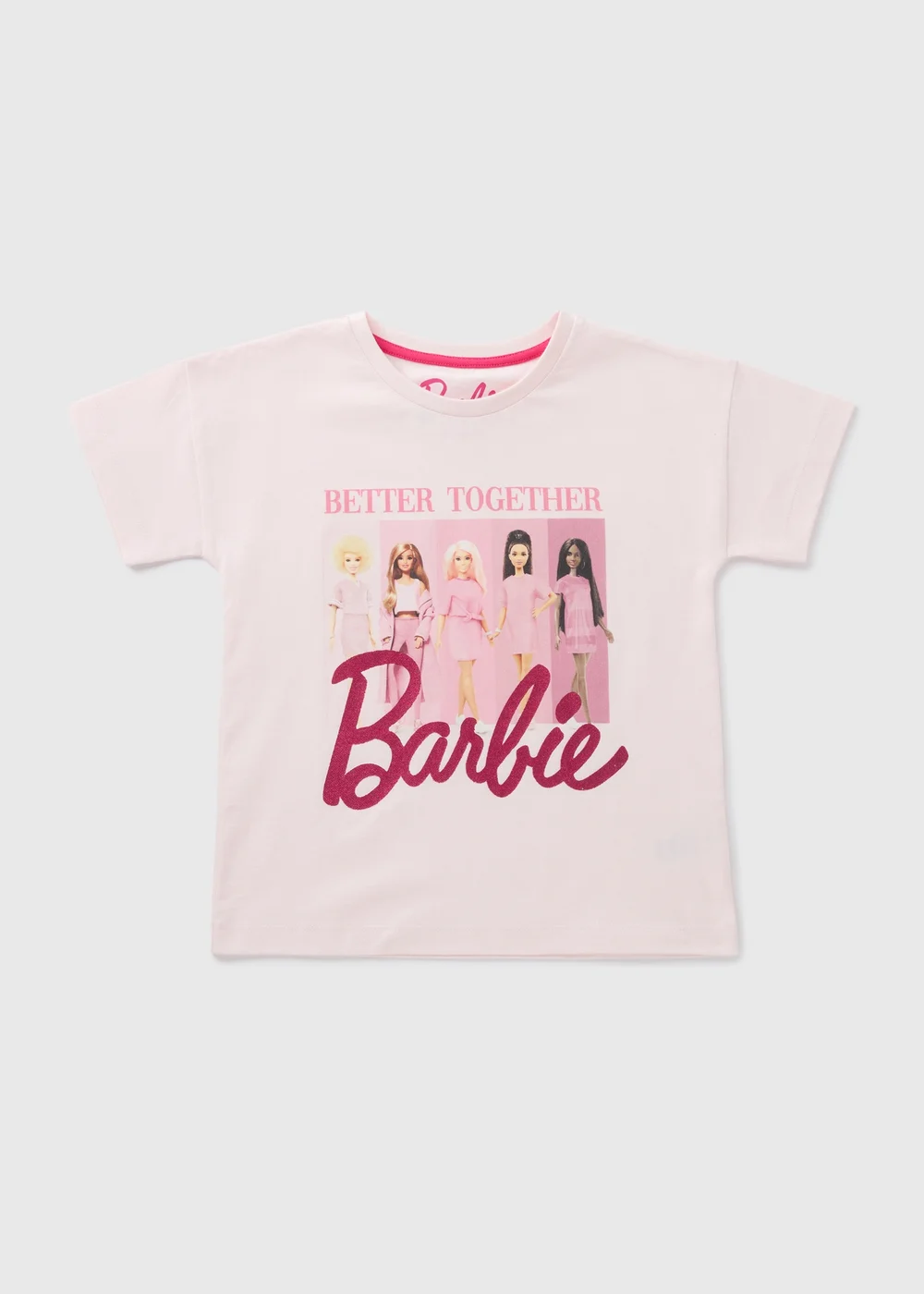 Barbie Girls Pink T-Shirt (4-13yrs) - 4 Yrs Image 1