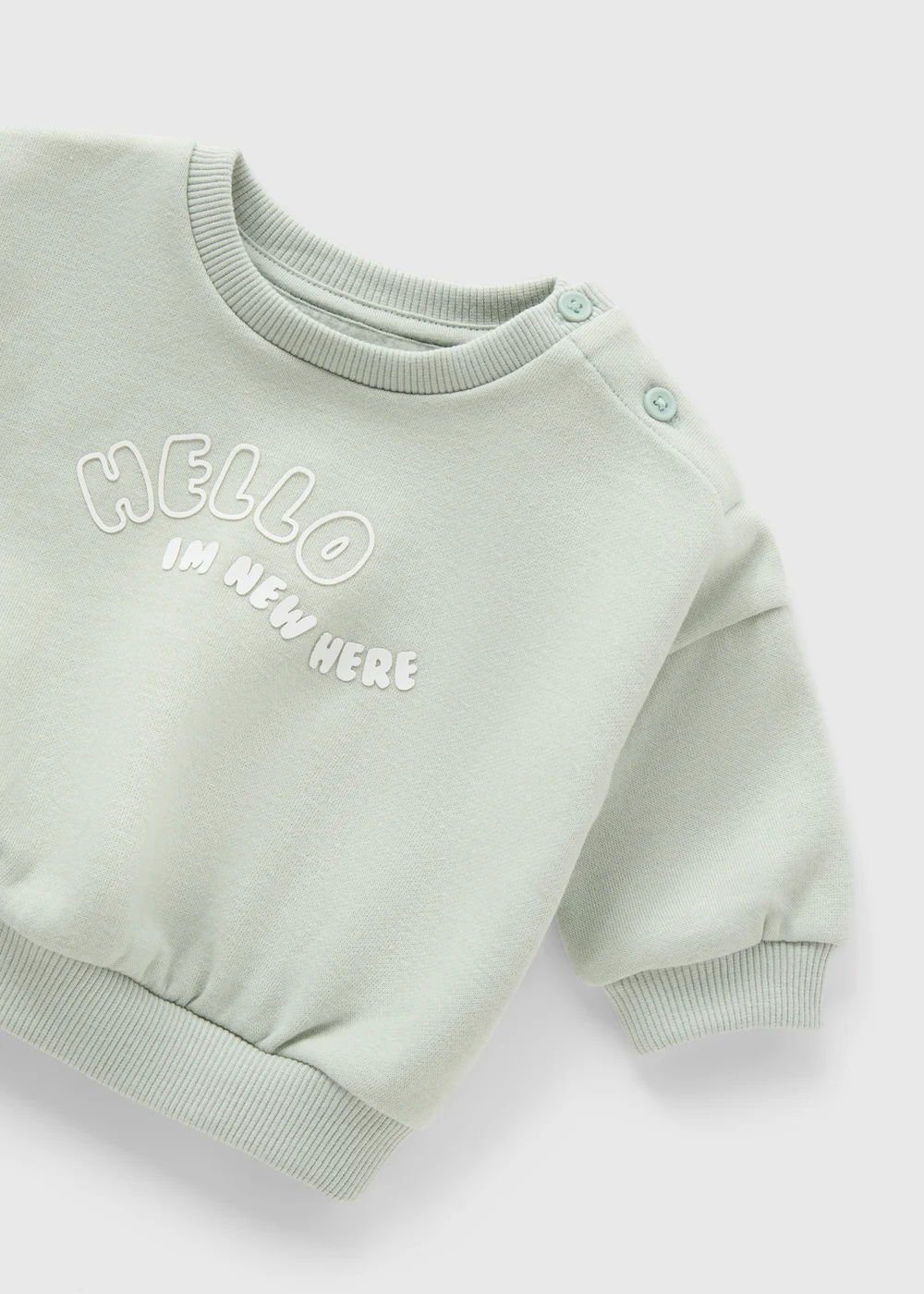 Baby Green Sweatshirt (Newborn-23mths) - 0-3 months Image 2