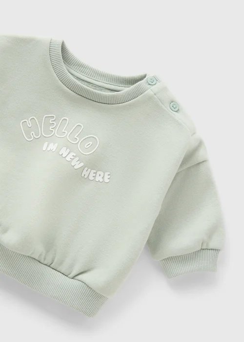Baby Green Sweatshirt (Newborn-23mths) - 0-3 months Image 2