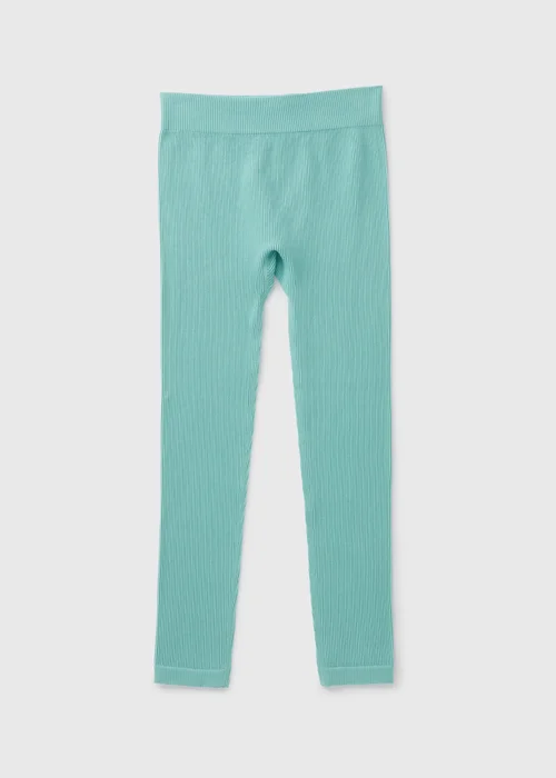 Girls Teal Seamless Leggings (7-15yrs) - S Image 1