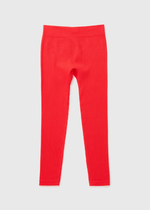 Girls Red Seamless Leggings (7-15yrs) - S Image 1
