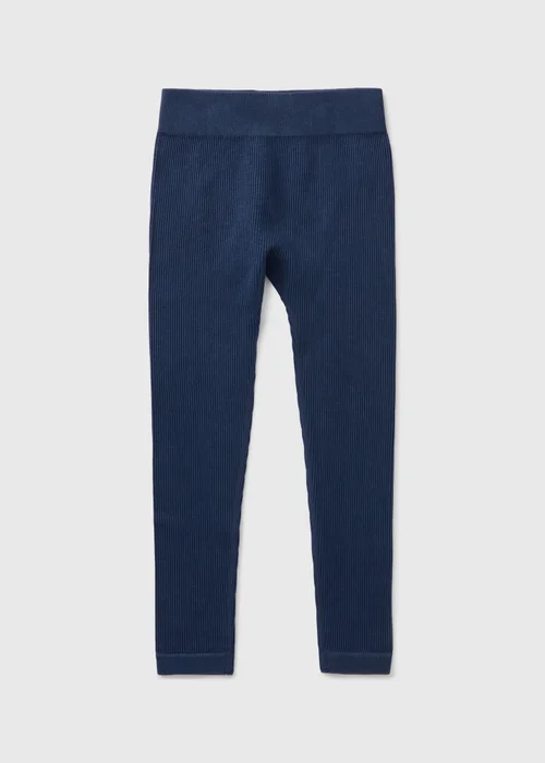Girls Navy Seamless Leggings (7-15yrs) - S Image 1