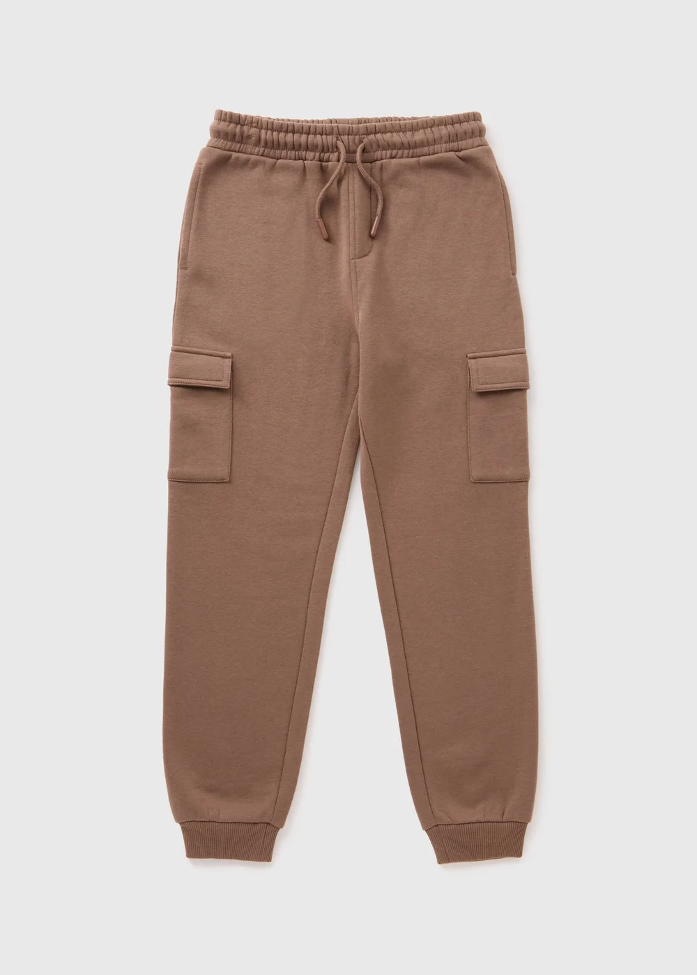 Boys Brown Cargo Jogging Bottoms (7-15yrs) - 8 Yrs Image 1