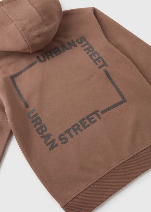 Boys Brown Urban Street Hoodie (7-15yrs) - 7 Yrs Image 2