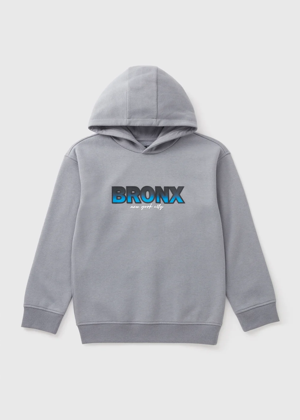 Boys Grey Ombre Bronx Hoodie (7-15yrs) - 7 Yrs Image 1