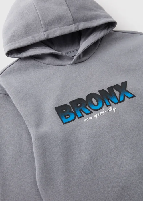 Boys Grey Ombre Bronx Hoodie (7-15yrs) - 7 Yrs Image 2