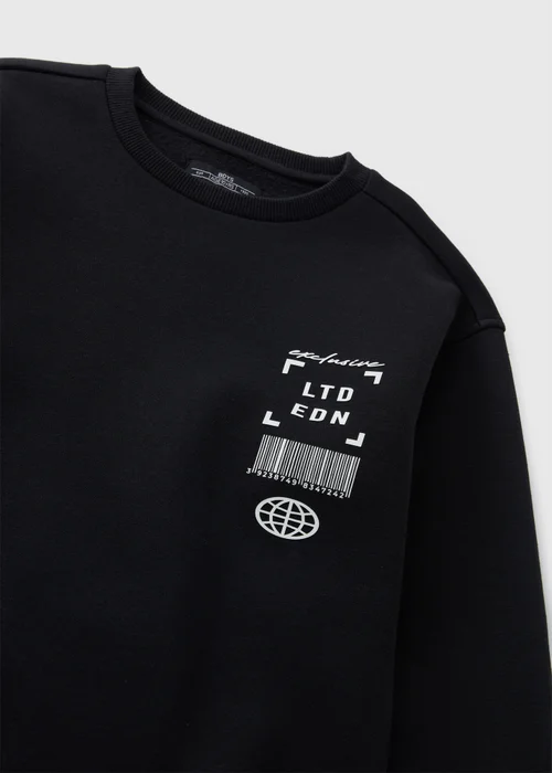 Boys Black Limited Edition Sweatshirt (7-15yrs) - 7 Yrs Image 2