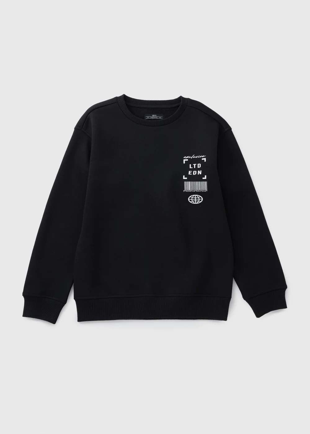 Boys Black Limited Edition Sweatshirt (7-15yrs) - 7 Yrs Image 1