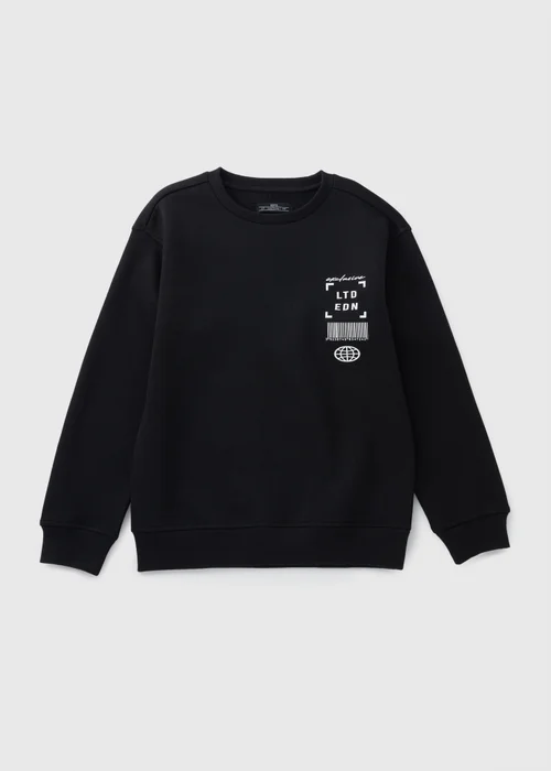Boys Black Limited Edition Sweatshirt (7-15yrs) - 7 Yrs Image 1