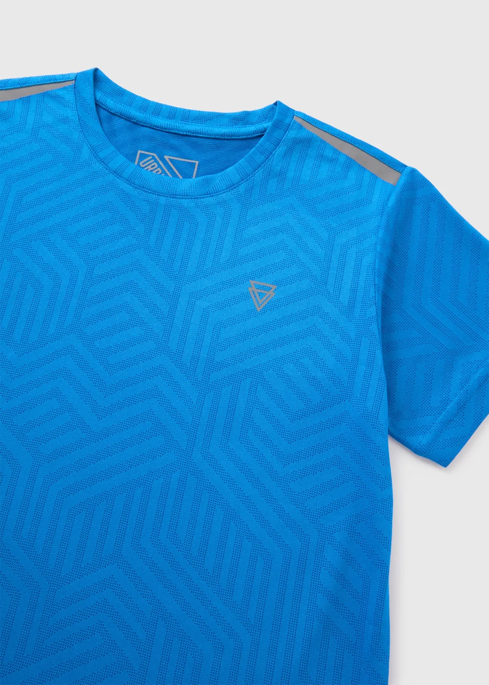 Boys Blue Jacquard Sports T-Shirt (7-15yrs) - 7 Yrs Image 2