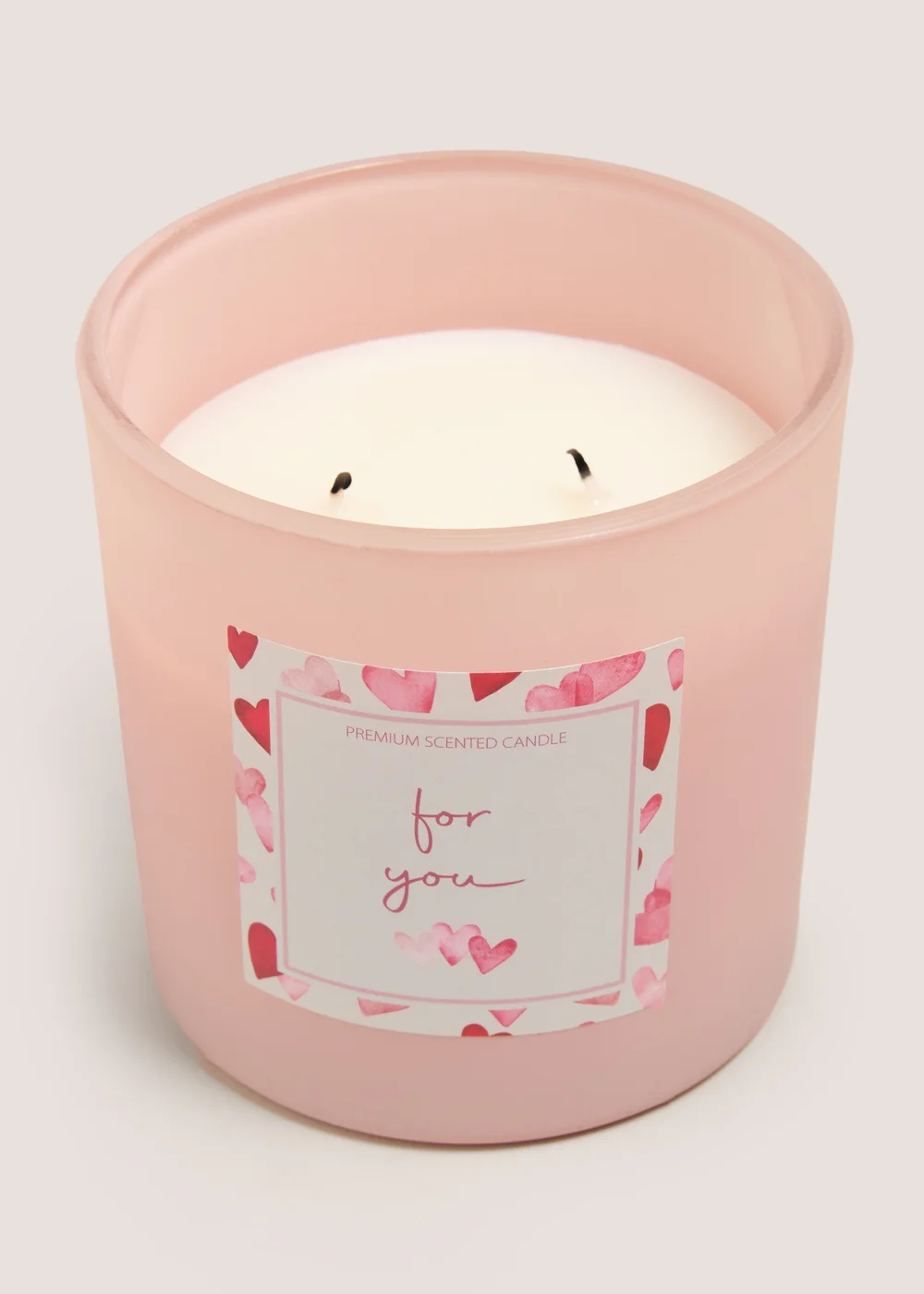 Pink Valentines Candle Image 1