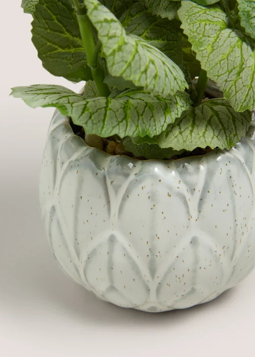 Herb In Artichoke Pot Image 2