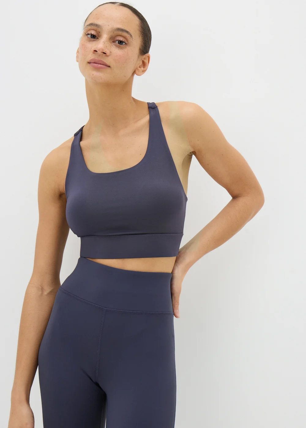 Souluxe Dark Grey Crop Top - S Image 1
