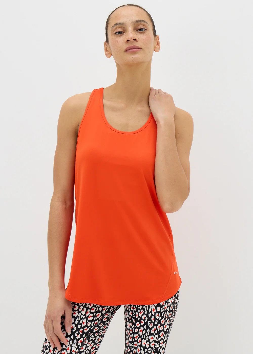 Souluxe Red Mesh Detail Vest Top - S Image 1