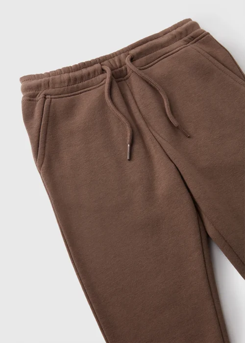 Boys Brown Plain Jogging Bottoms (1-7yrs) - 1 to 1 half years Image 2