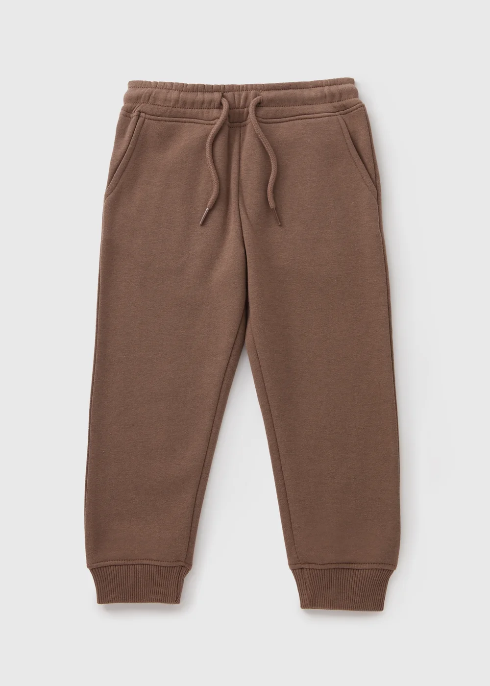 Boys Brown Plain Jogging Bottoms (1-7yrs) - 1 to 1 half years Image 1