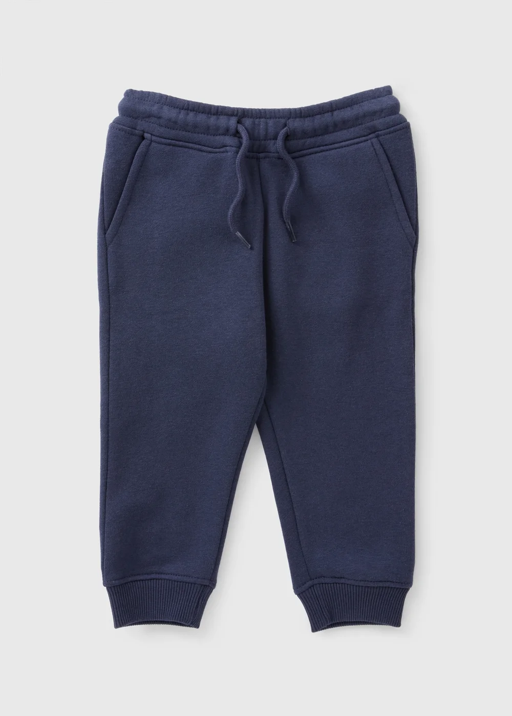 Boys Navy Plain Jogging Bottoms (1-7yrs) - 1 half year to 2 Image 1