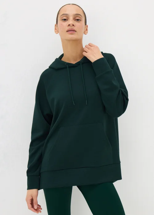 Souluxe Dark Green Longline Hoodie - S Image 1