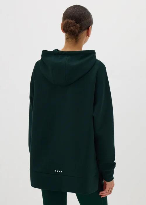 Souluxe Dark Green Longline Hoodie - S Image 2