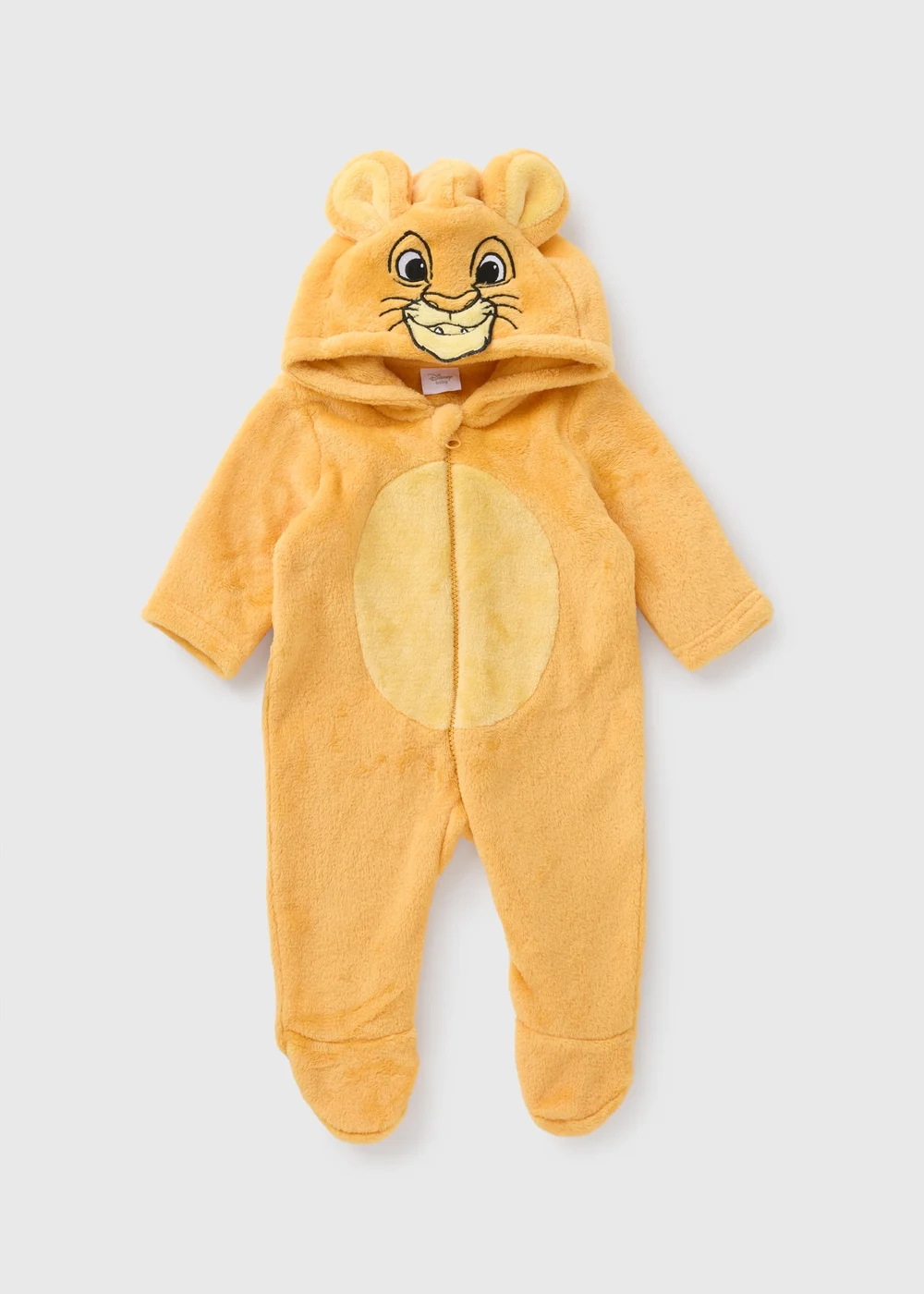 The Lion King Baby Yellow Simba Pramsuit (Newborn-12mths) - 0-3 months Image 1