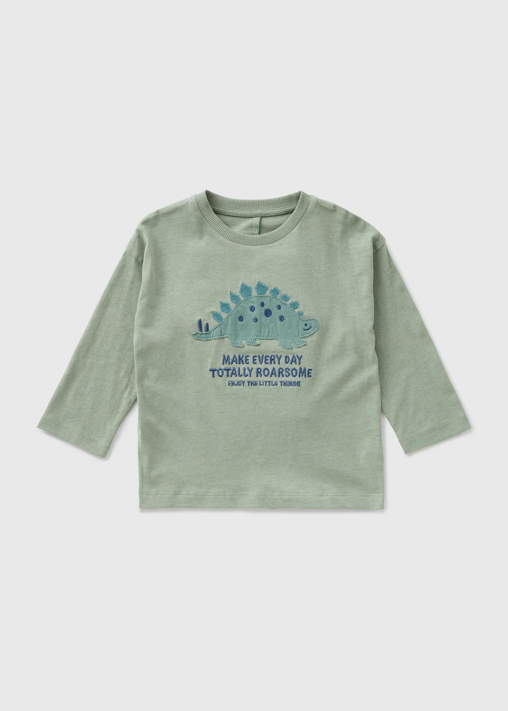 Boys Green Dino Long Sleeve Top (1-7yrs) - 1-1.5 Yrs Image 1