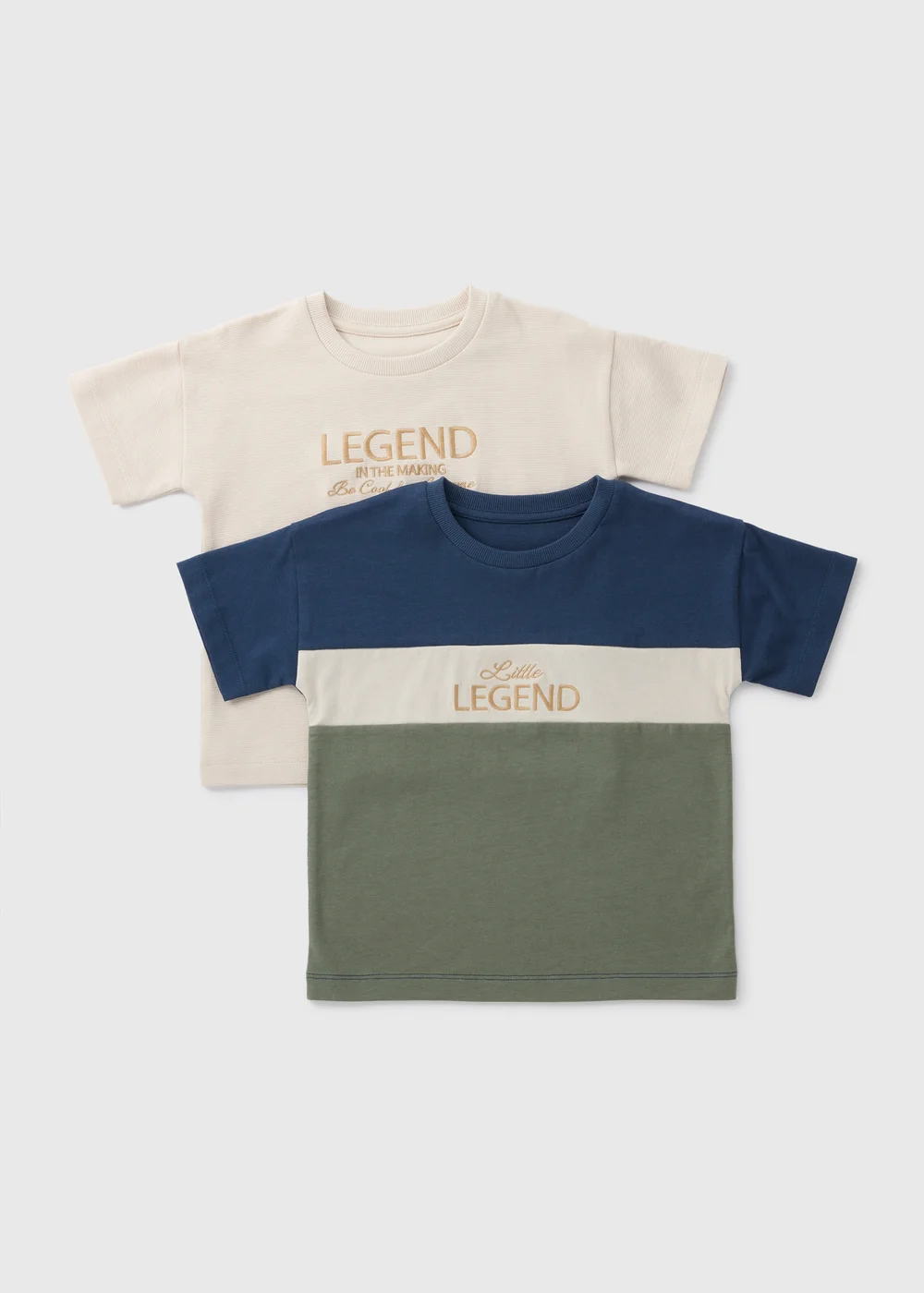 2 Pack Stone Legend T-Shirts (1-7yrs) - 1-1.5 Yrs Image 1