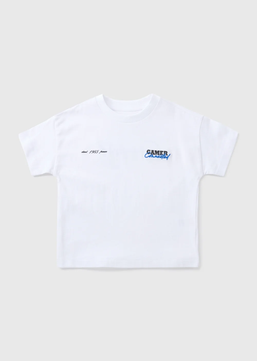 Boys White Gamer T-Shirt (1-7yrs) - 1-1.5 Yrs Image 1