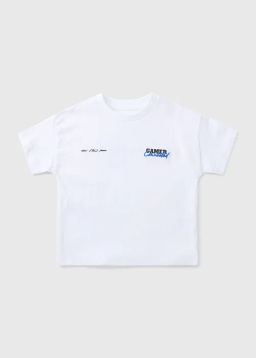 Boys White Gamer T-Shirt (1-7yrs) - 1-1.5 Yrs Image 1