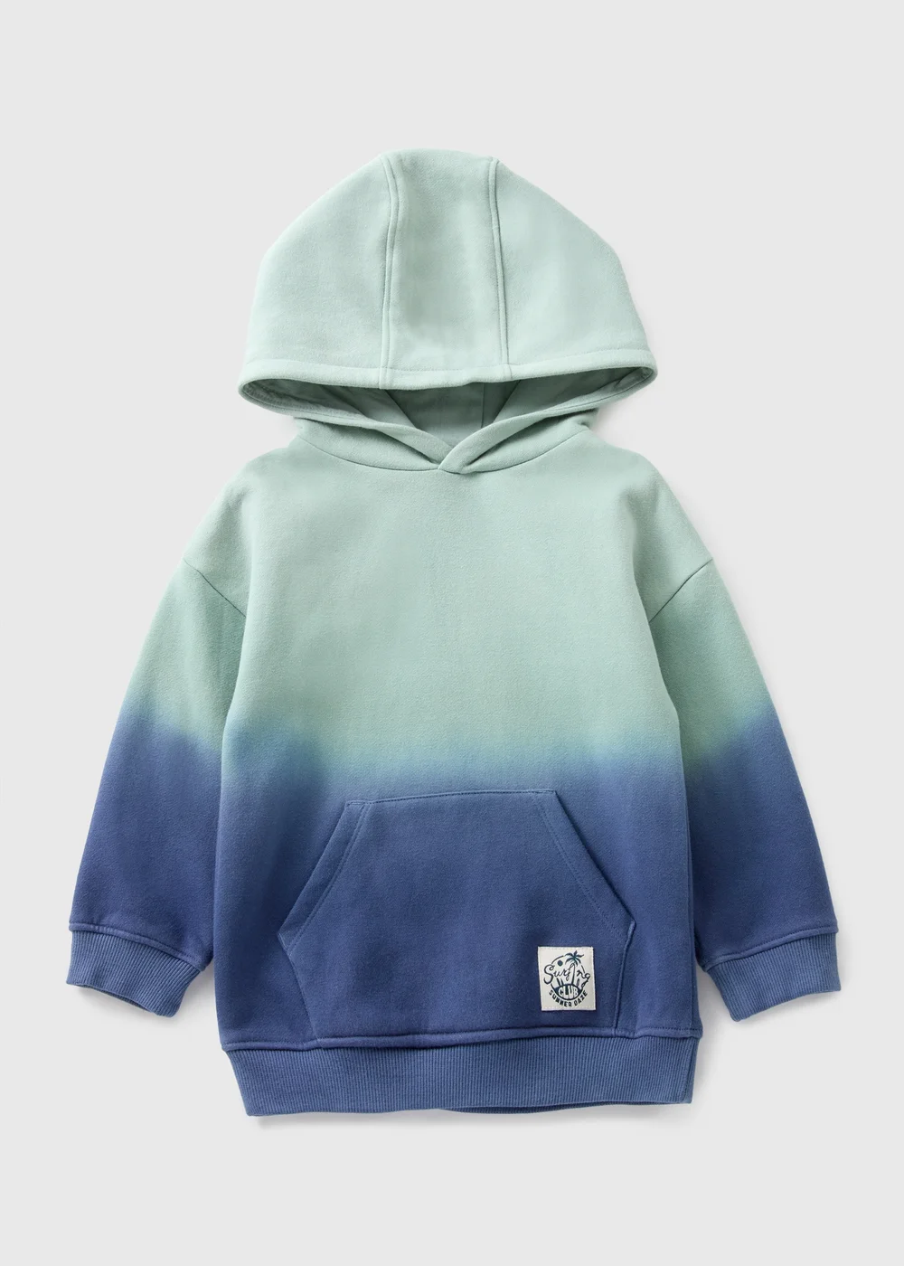 Boys Green Ombre Tie Dye Hoodie (1-7yrs) - 1-1.5 Yrs Image 1