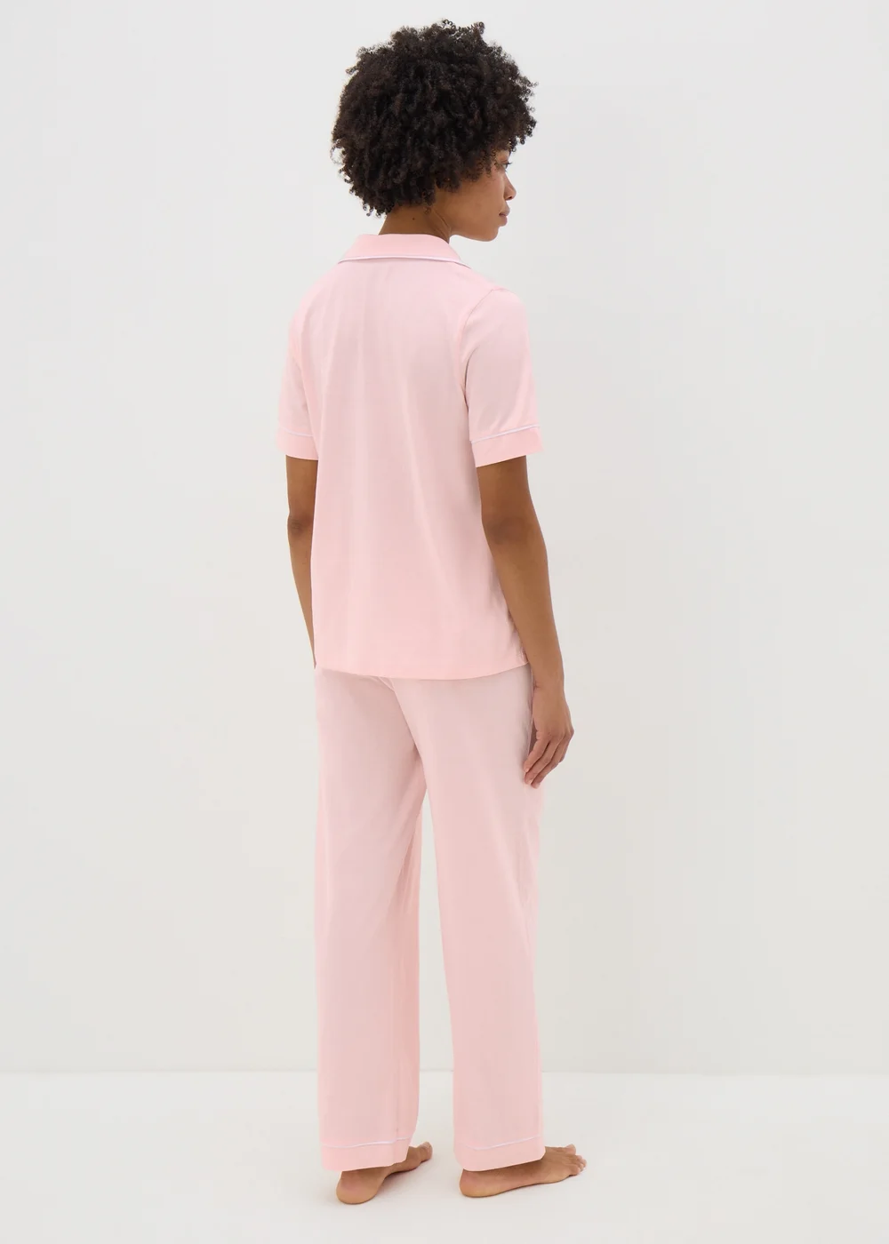 Pink Button Up Cotton Pyjama Set - Extra small Image 2