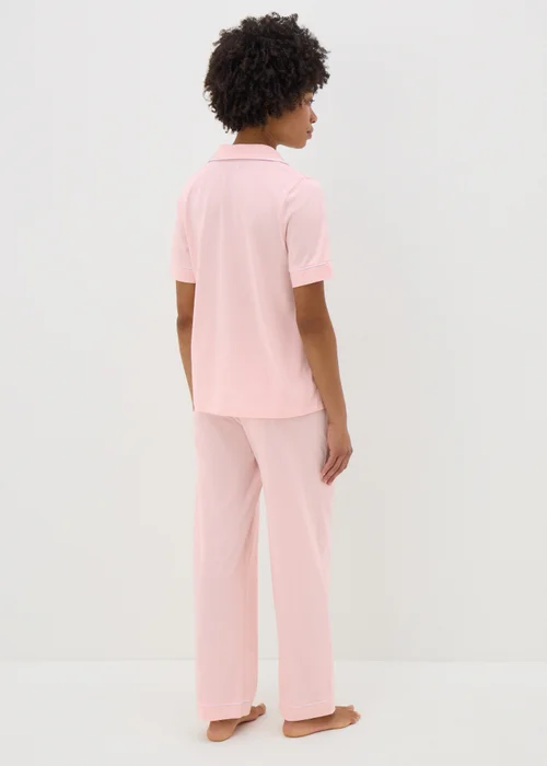 Pink Button Up Cotton Pyjama Set - Extra small Image 2