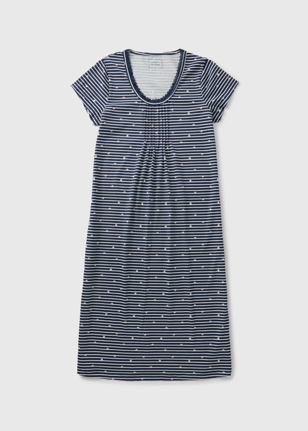 Navy Stripe & Star Nightie - Small Image 3