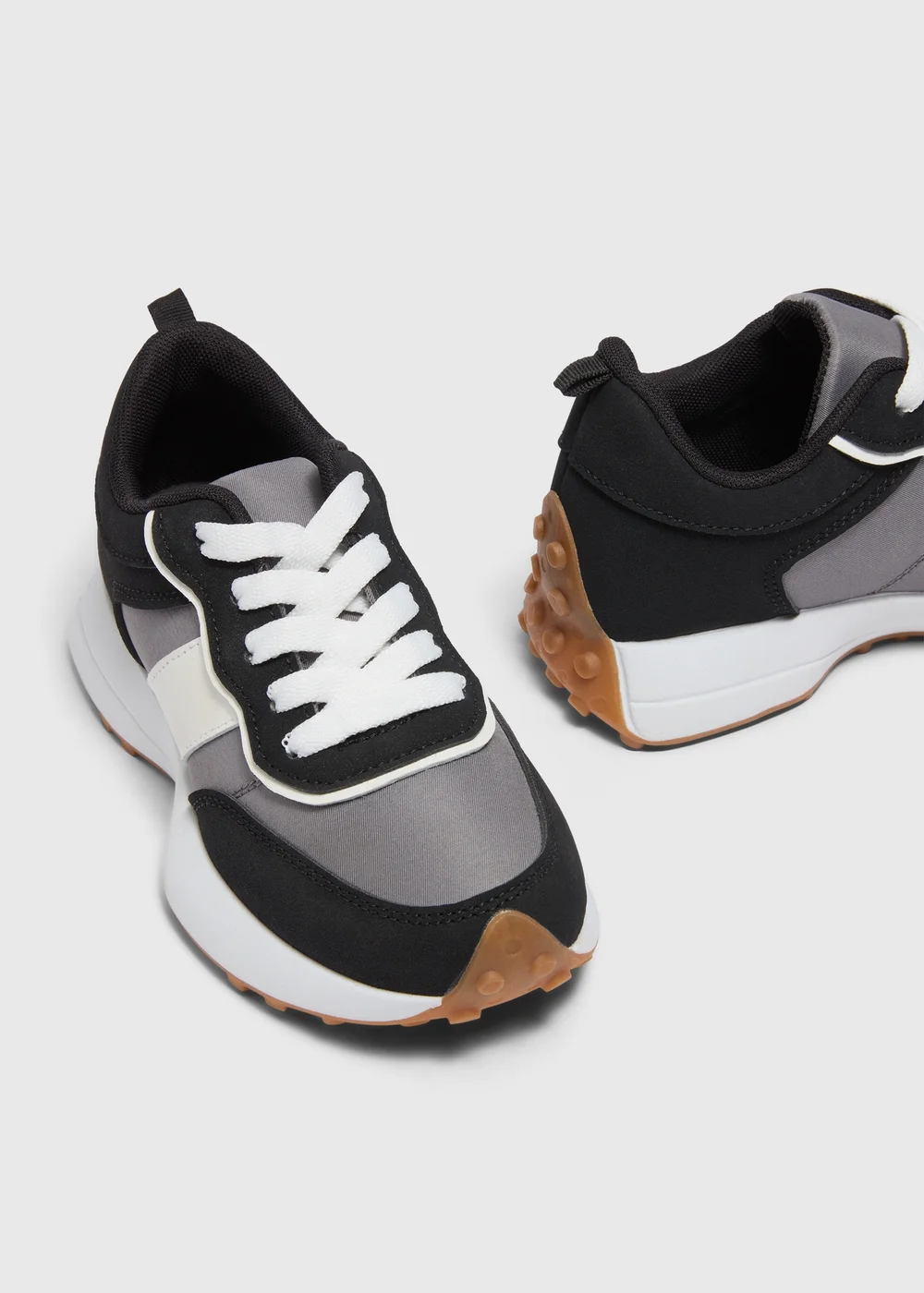Kids Black Jogger Trainers (Younger 12-Older 6) - Size 1 Image 2