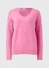 Papaya Petite Pink V-Neck Knitted Jumper - Extra small Image 4