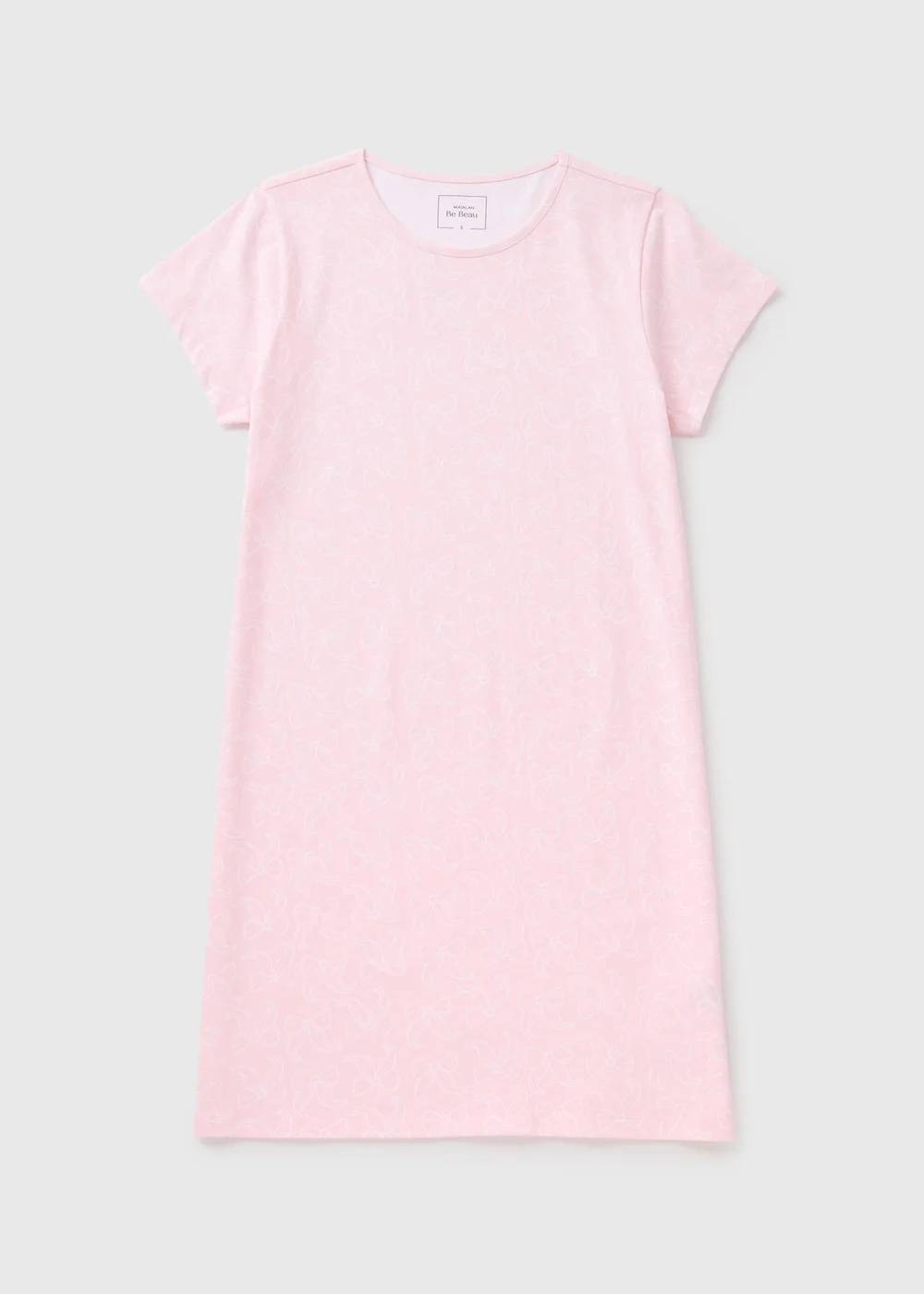 Pink Bow Print Nightie - Extra small Image 3