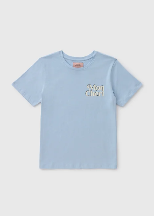 Blue Mon Cheri Pyjama Top - Small Image 2