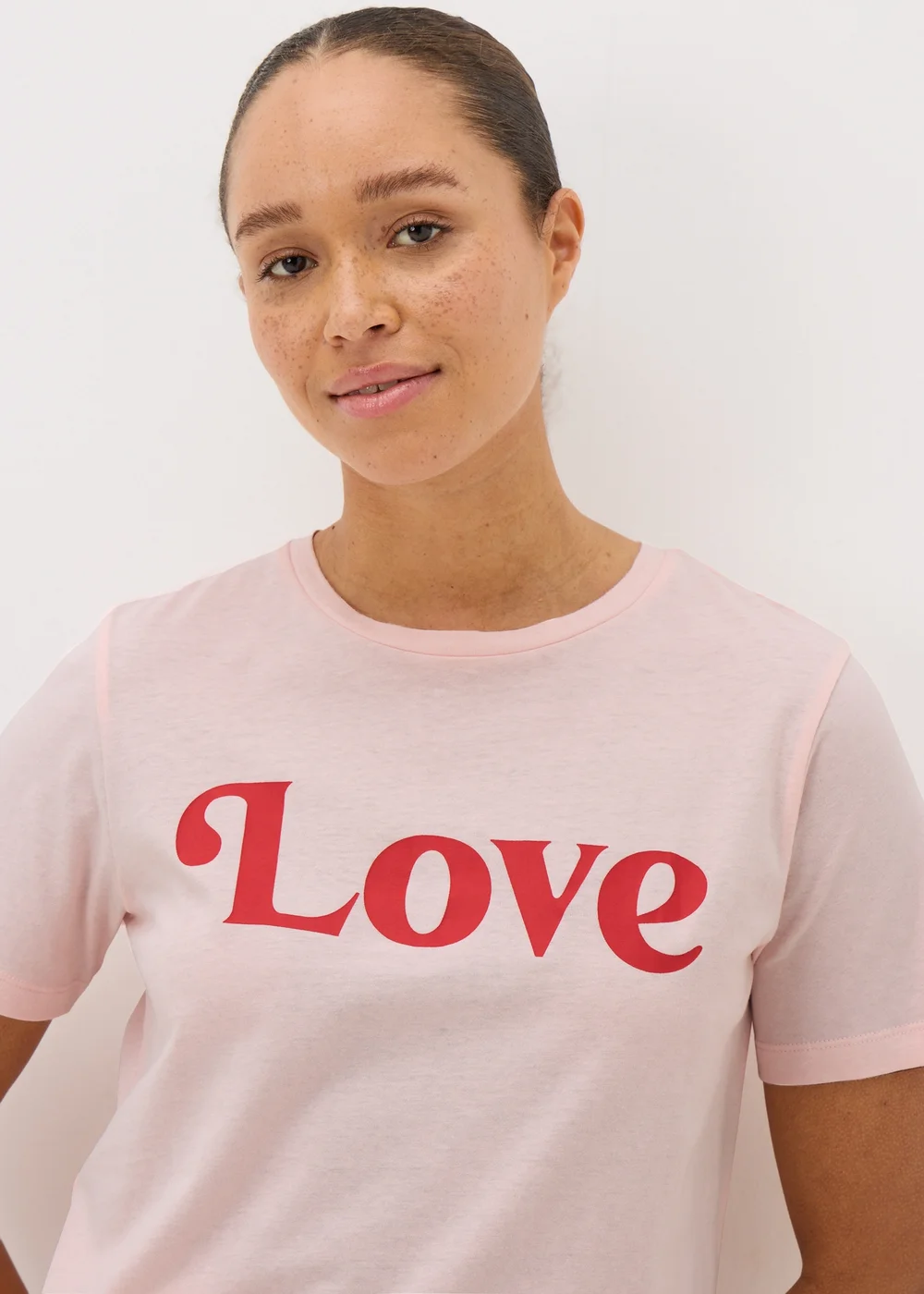 Pink Love Pyjama Top - Small Image 2