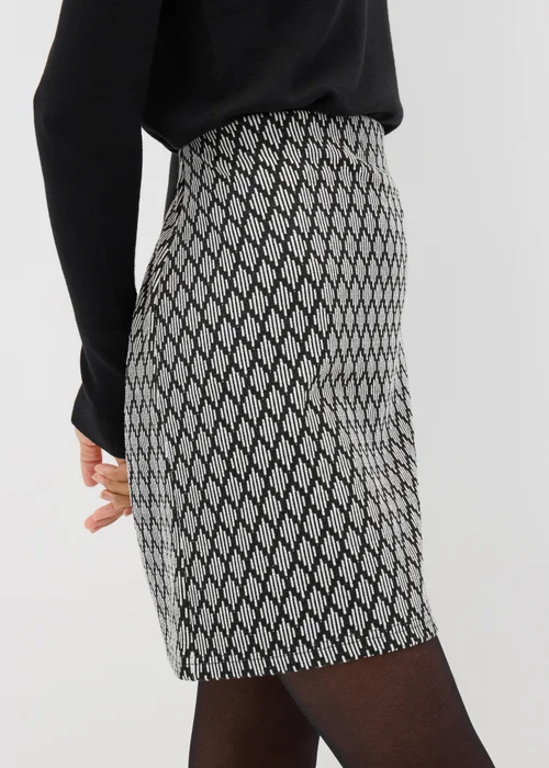 Et Vous Black Diamond Ponte Mini Skirt - 8 Image 3