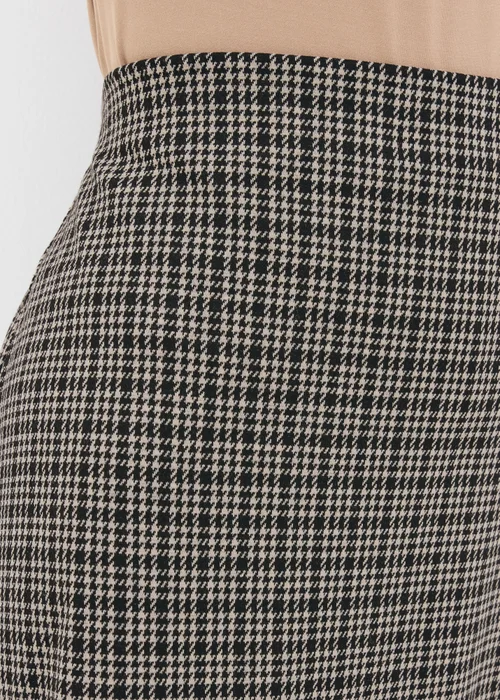 Et Vous Black Check Ponte Mini Skirt - Size 8 Image 2