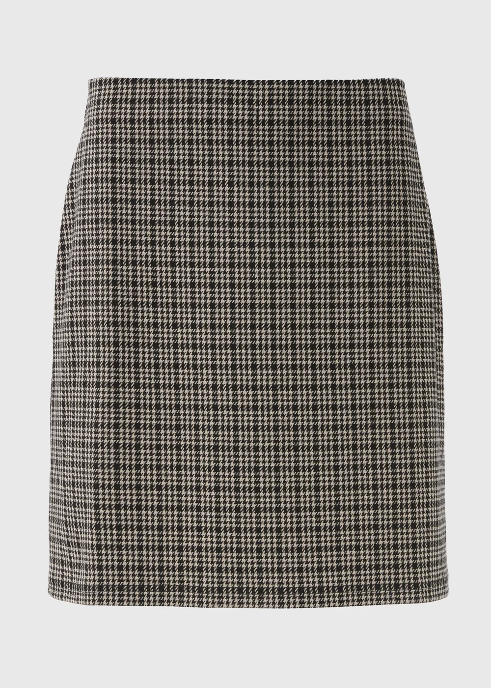 Et Vous Black Check Ponte Mini Skirt - Size 8 Image 3