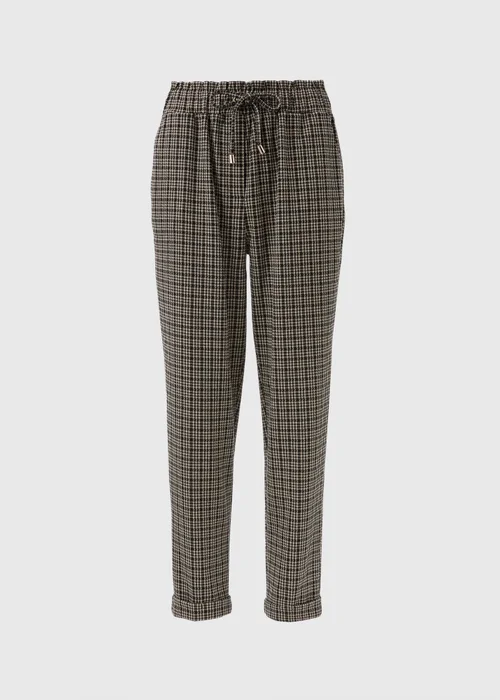 Et Vous Black Check Ponte Trousers - 8 Image 4