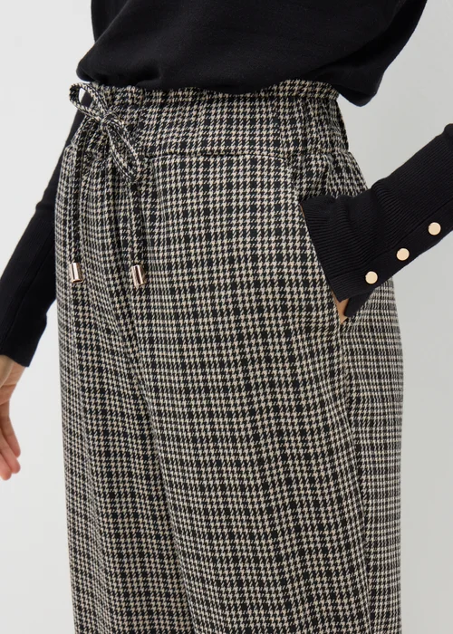 Et Vous Black Check Ponte Trousers - 8 Image 2