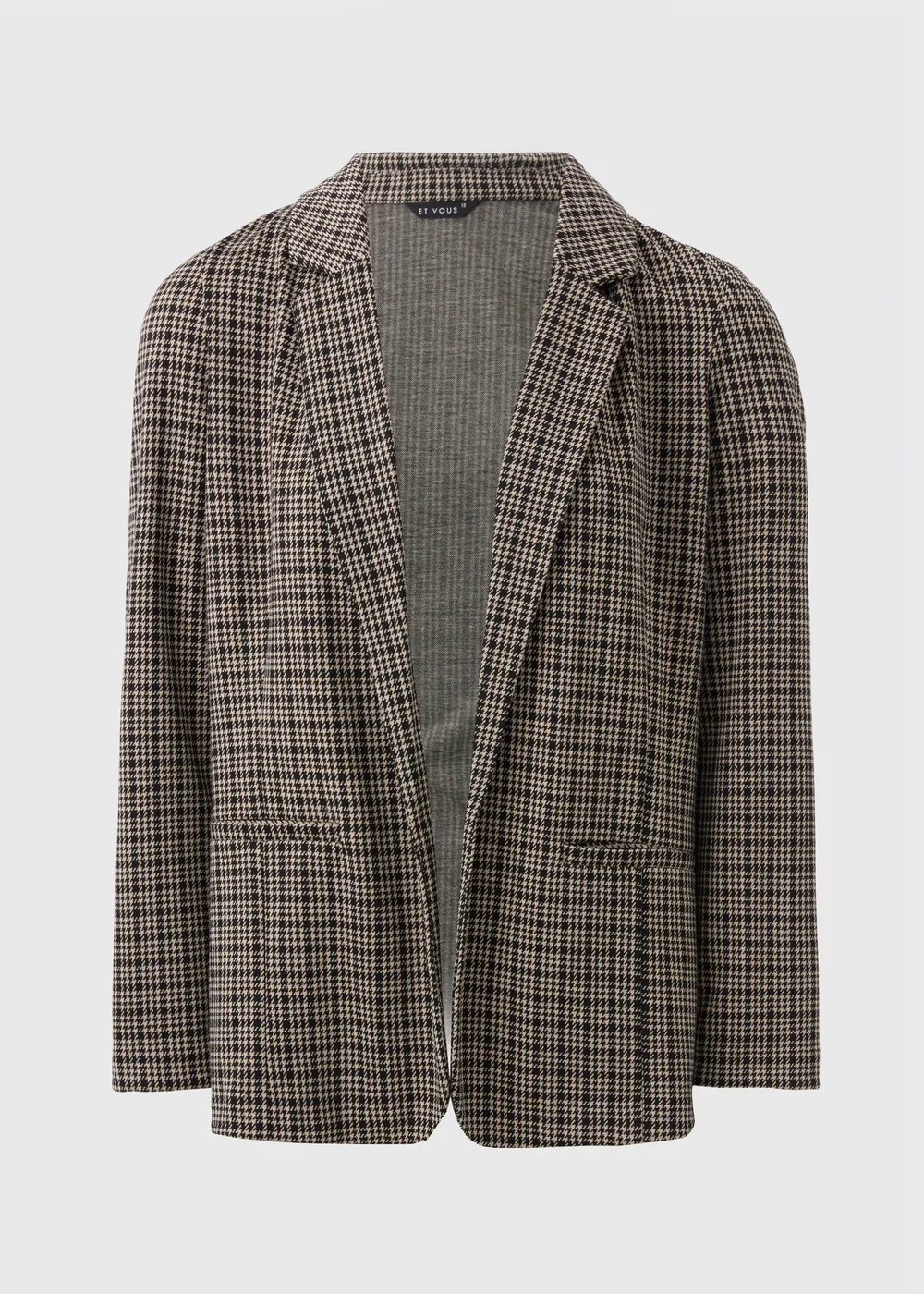 Et Vous Black Check Ponte Blazer - 8 Image 4