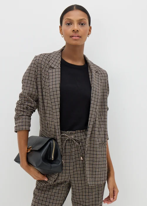 Et Vous Black Check Ponte Blazer - 8 Image 1