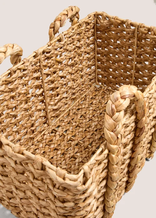 Chunky Handle Rectangular Basket Image 2
